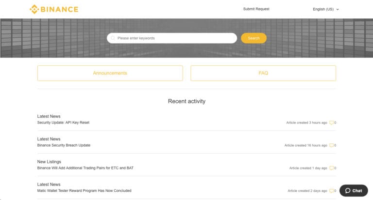 Binance Review - Customer Service Support