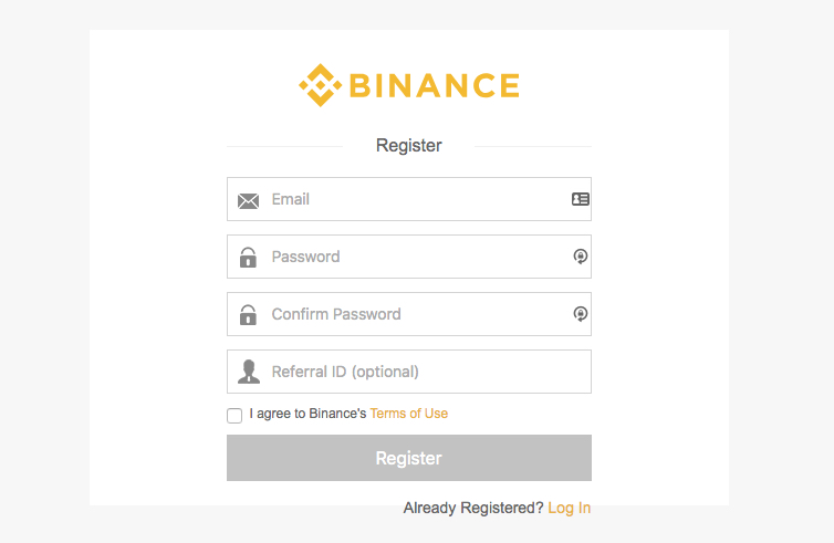 Binance Review - Registering